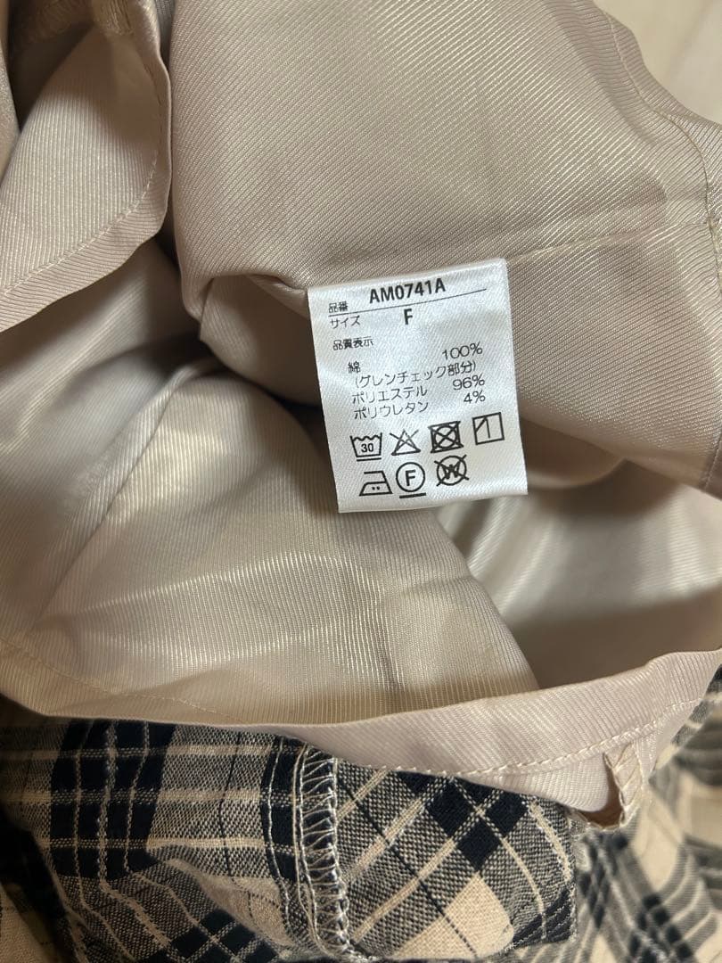 ワンピース Andmary Nadia check long dress