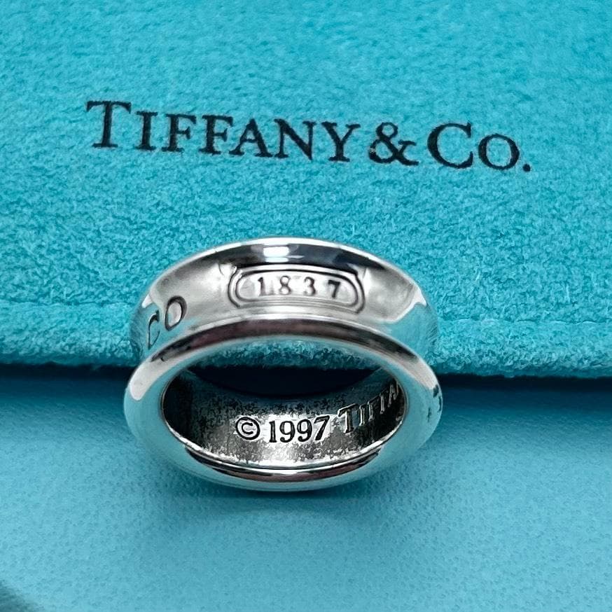 ティファニー リング シルバー 1837 ナロー 希少 Tiffany
