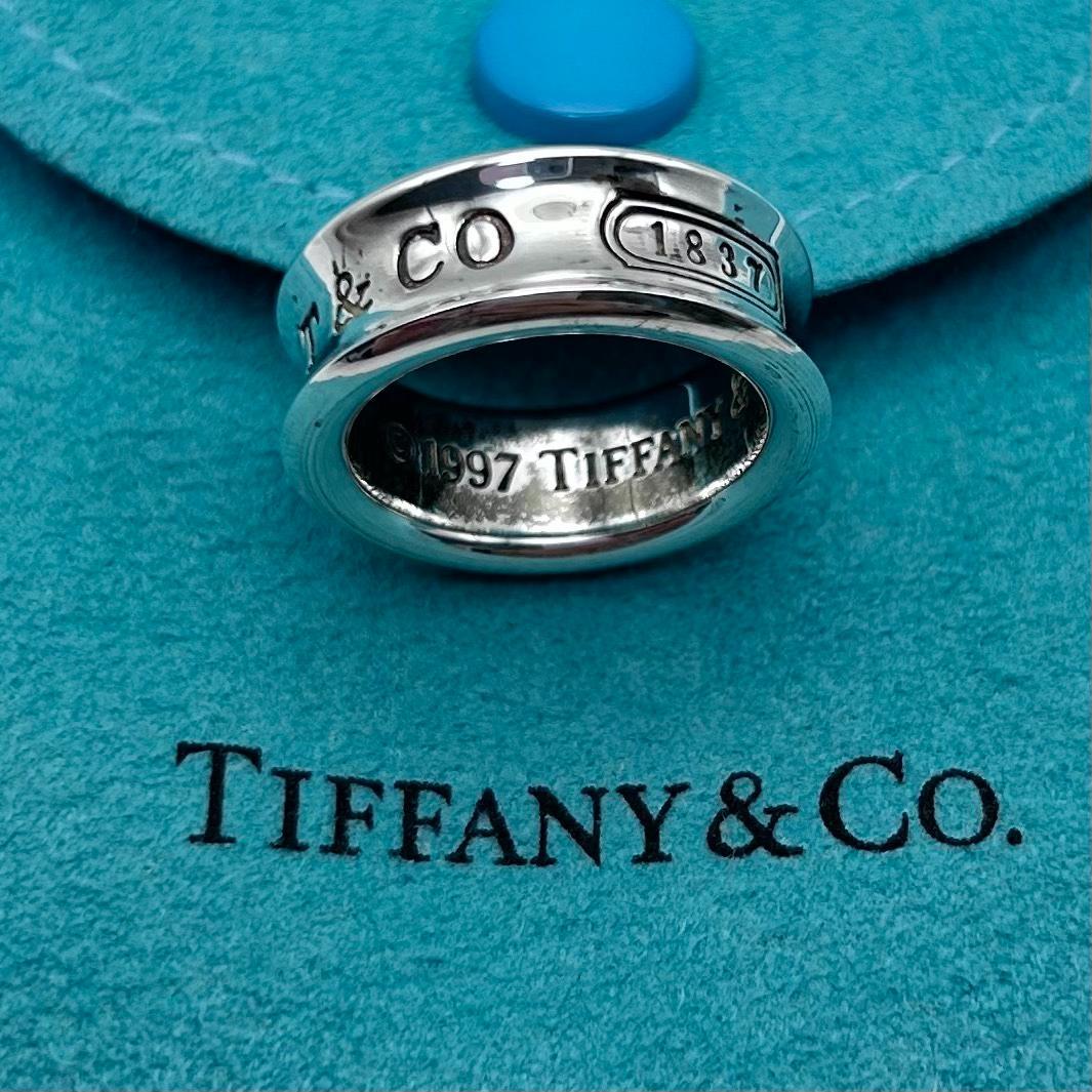 ティファニー リング シルバー 1837 ナロー 希少 Tiffany