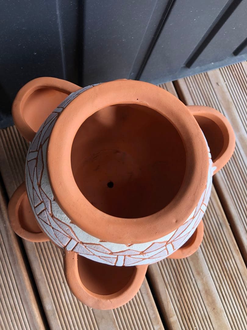 ストロベリーポット テラコッタ 素焼き 多段 鉢