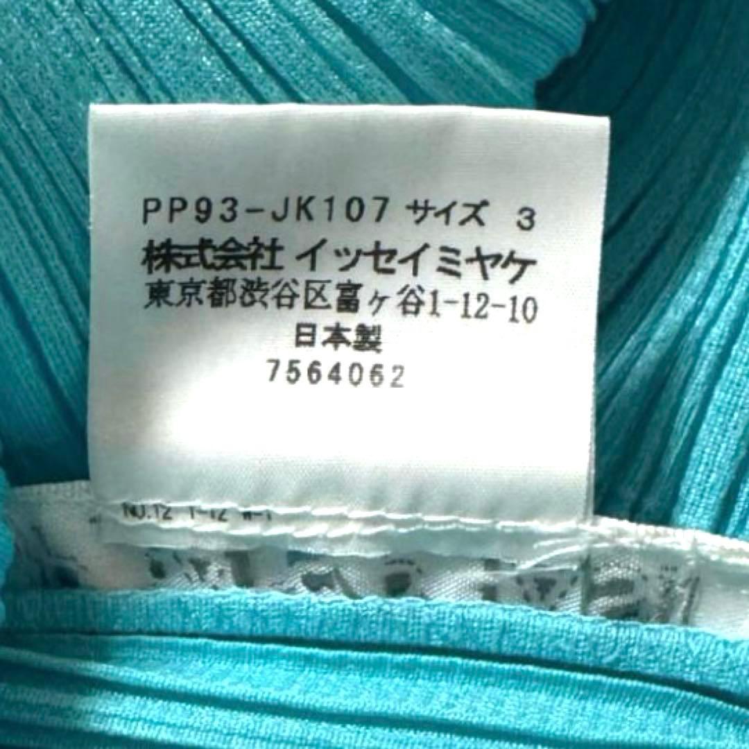 プリーツプリーズ 半袖 カットソー シャツ 襟付き イッセイミヤケ ブルー