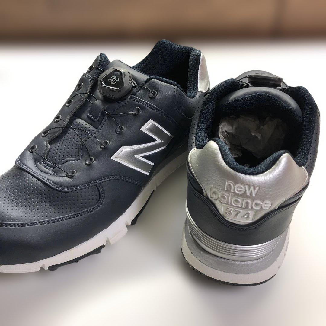 New Balance 574 BOA ブラックゴルフシューズ