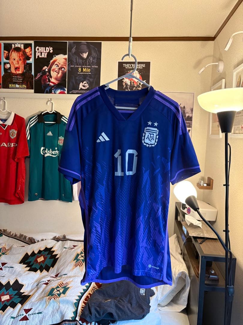 【正規品】激レア！ アルゼンチン代表 2022 アウェイ メッシ ユニフォーム