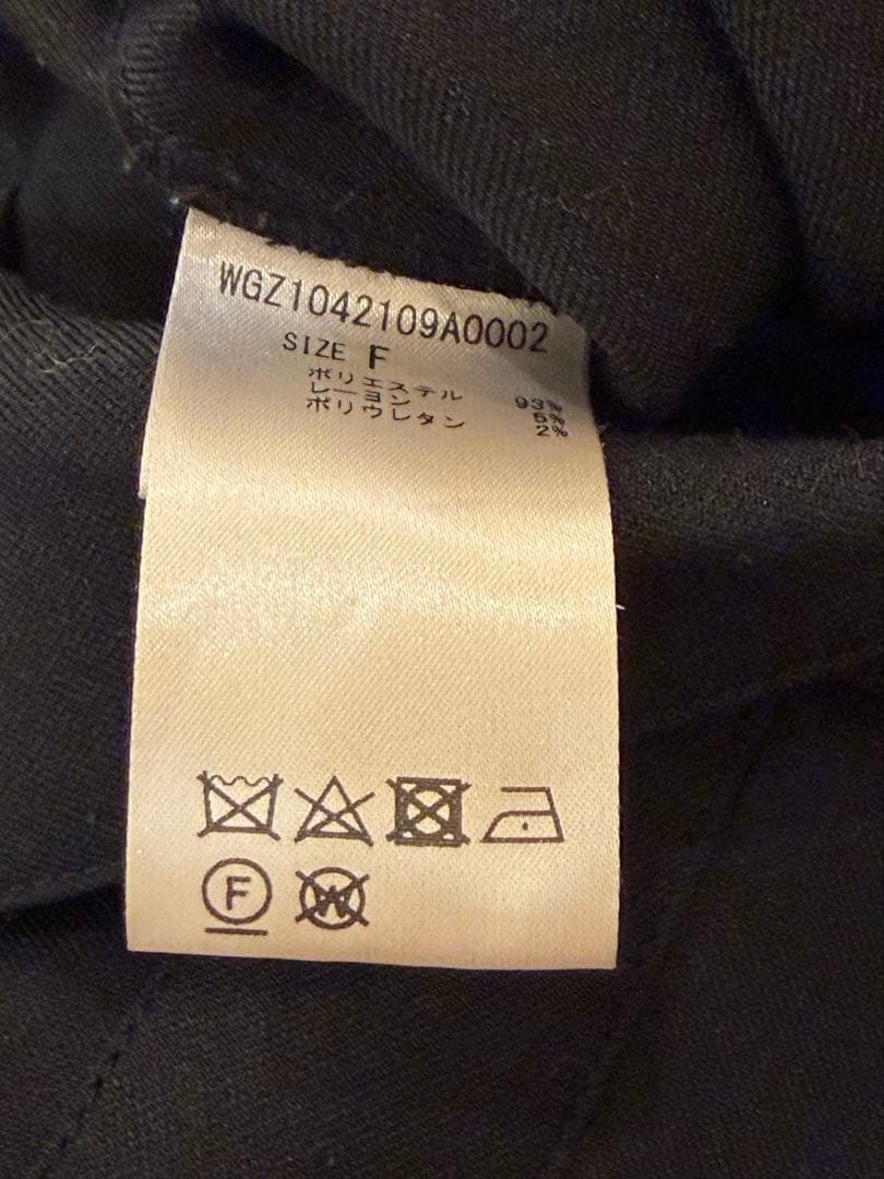 美品 ウィムガゼット THE PAUSE テーラーカラージャンプスーツ ブラック