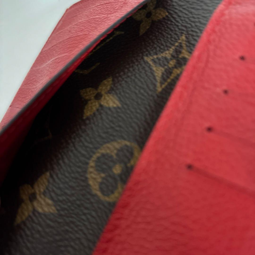 Louis Vuitton 二つ折り財布 レッド/モノグラム