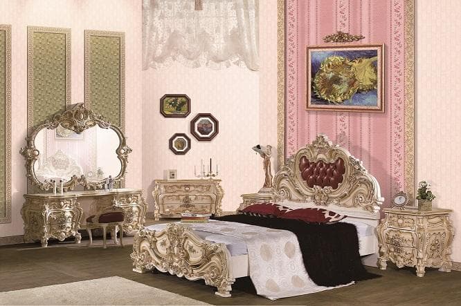 クラシックロココ調　QUEENベッド BC-105-1