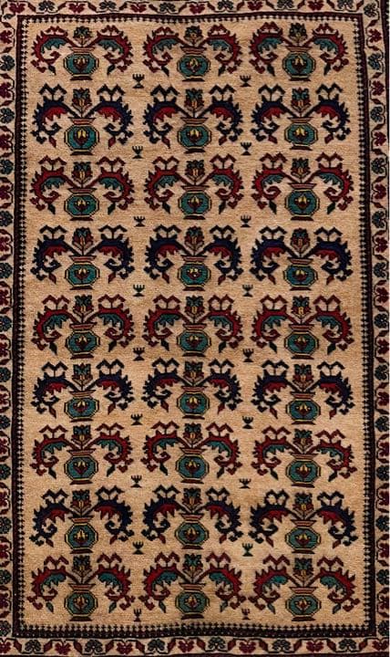 【新品未使用】アフガニスタン産 絨毯 バルーチ絨毯　ペルシャ