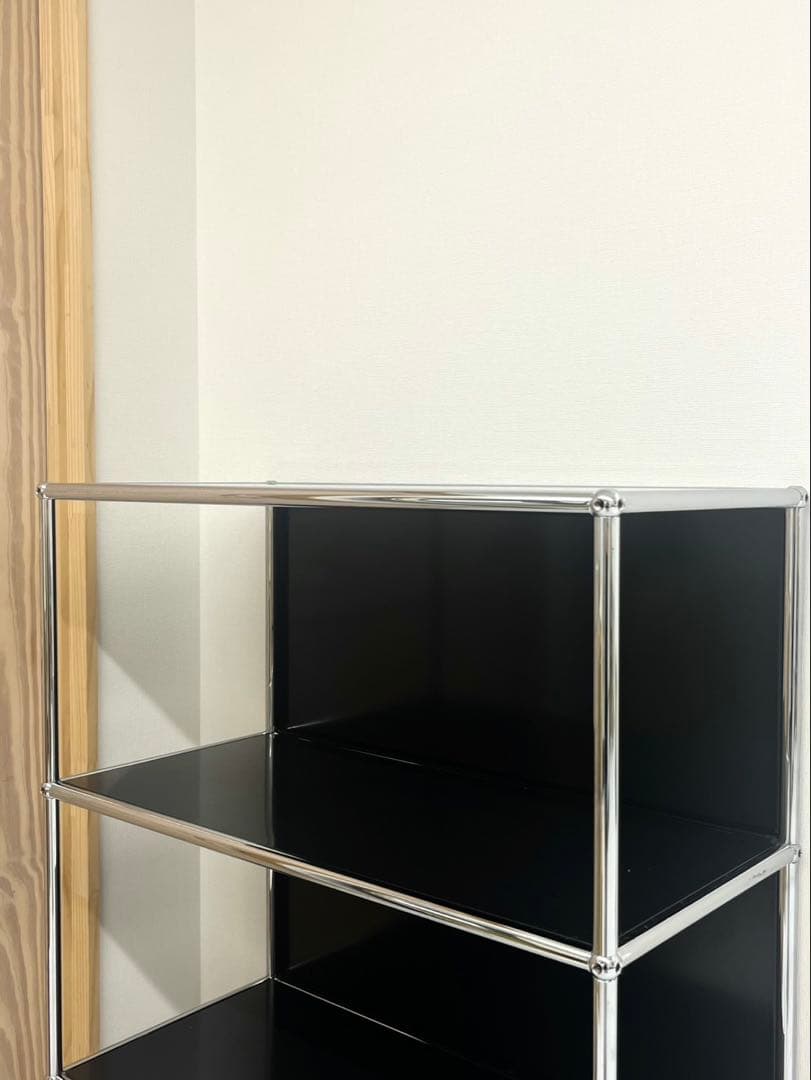 USMハラー　3段スチールラック 黒　引き取りもOK西新宿