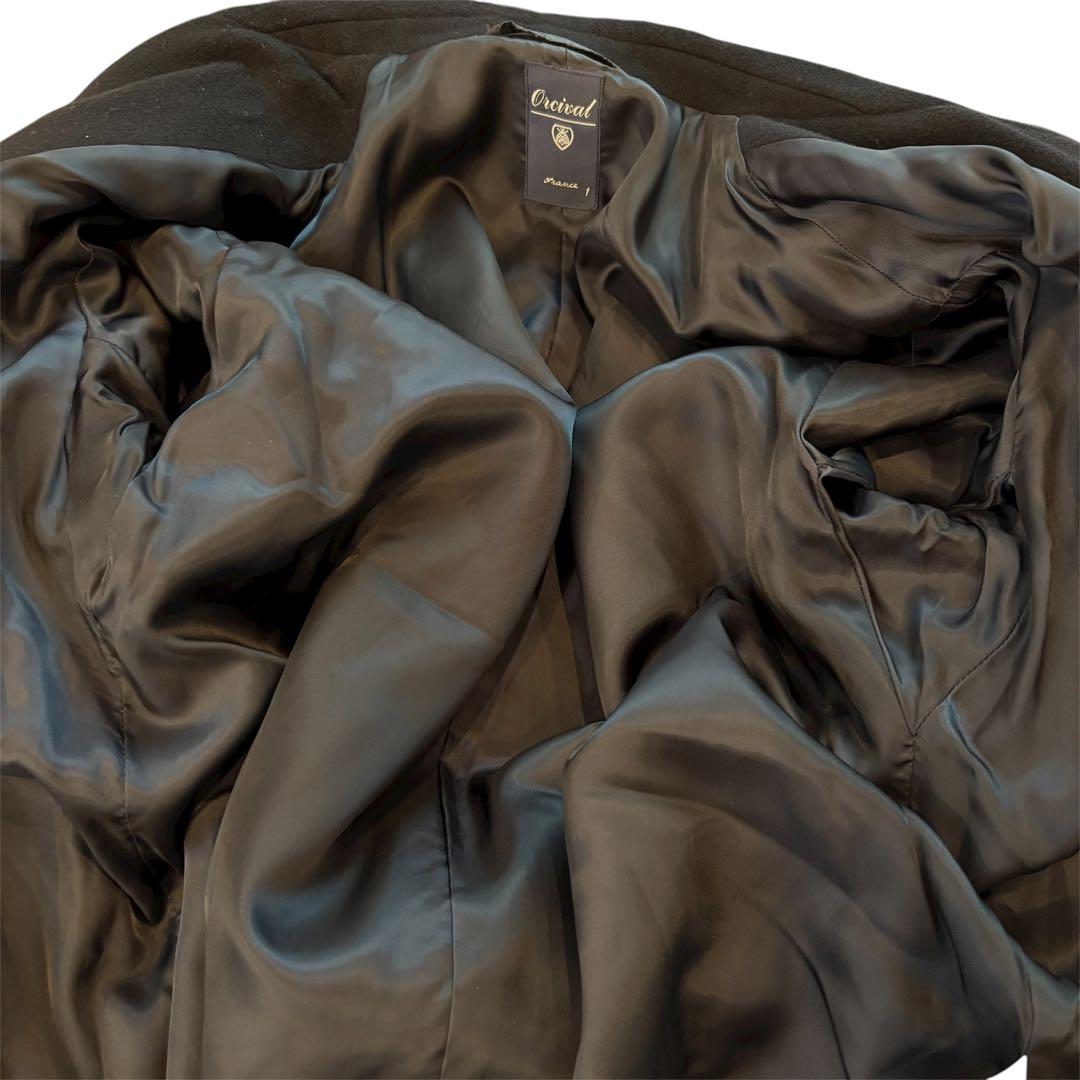 ORCIVAL オーシバル チェスターコート ウールモッサベルテッドコート S