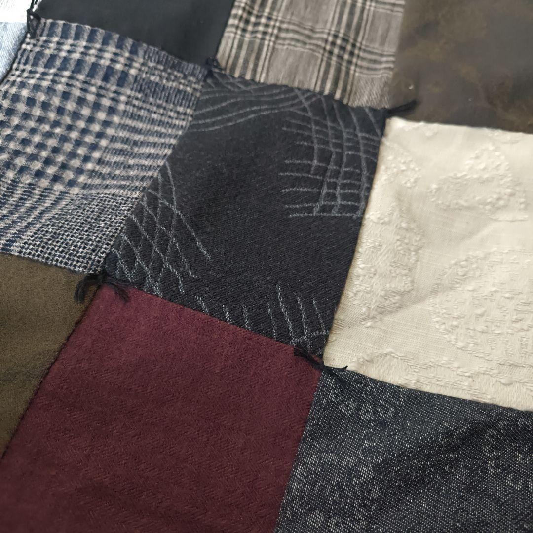 お値下げハンドメイドパッチワーク暖か大判ブランケット群言堂 松場登美 藍