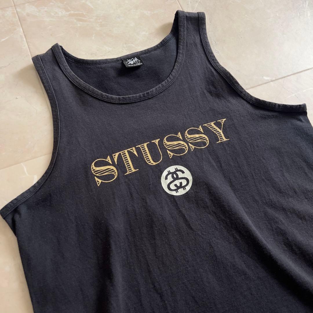00s OLD STUSSY タンクトップ SSリンク ロゴ ステューシー