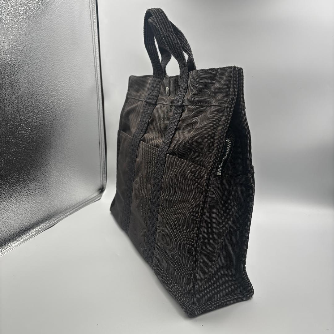 もっちー エルメス HERMES エールライン MM トートバッグ グレー