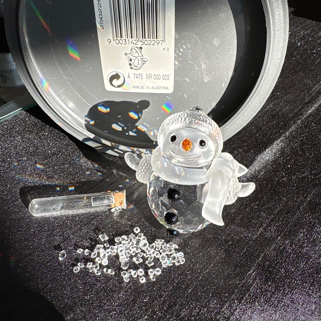 スワロフスキー　クリスタル　スノーマン　フィギュア