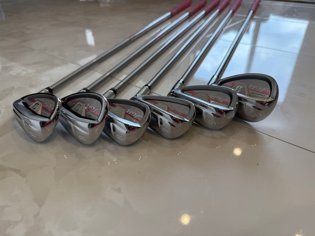 ブリヂストン レディース アイアンTOUR B JGR ピンク 6本セット