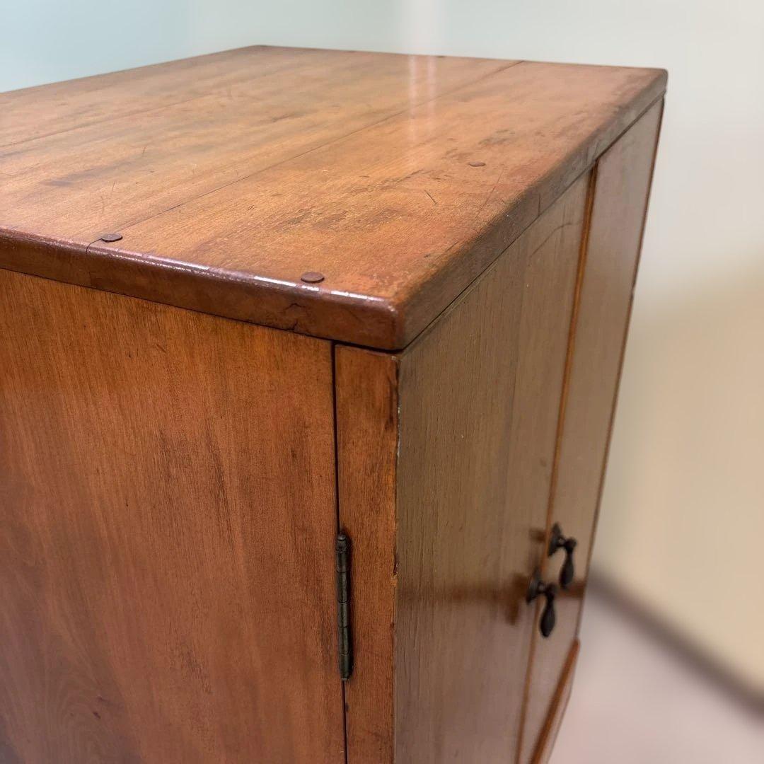 【最終値下げ】アンティーク　木製レコードラック｜ウッドラック　古家具　レコード