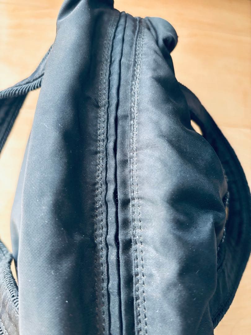 プラダ PRADA ナイロントートバッグ ビーズ 黒 タッセル