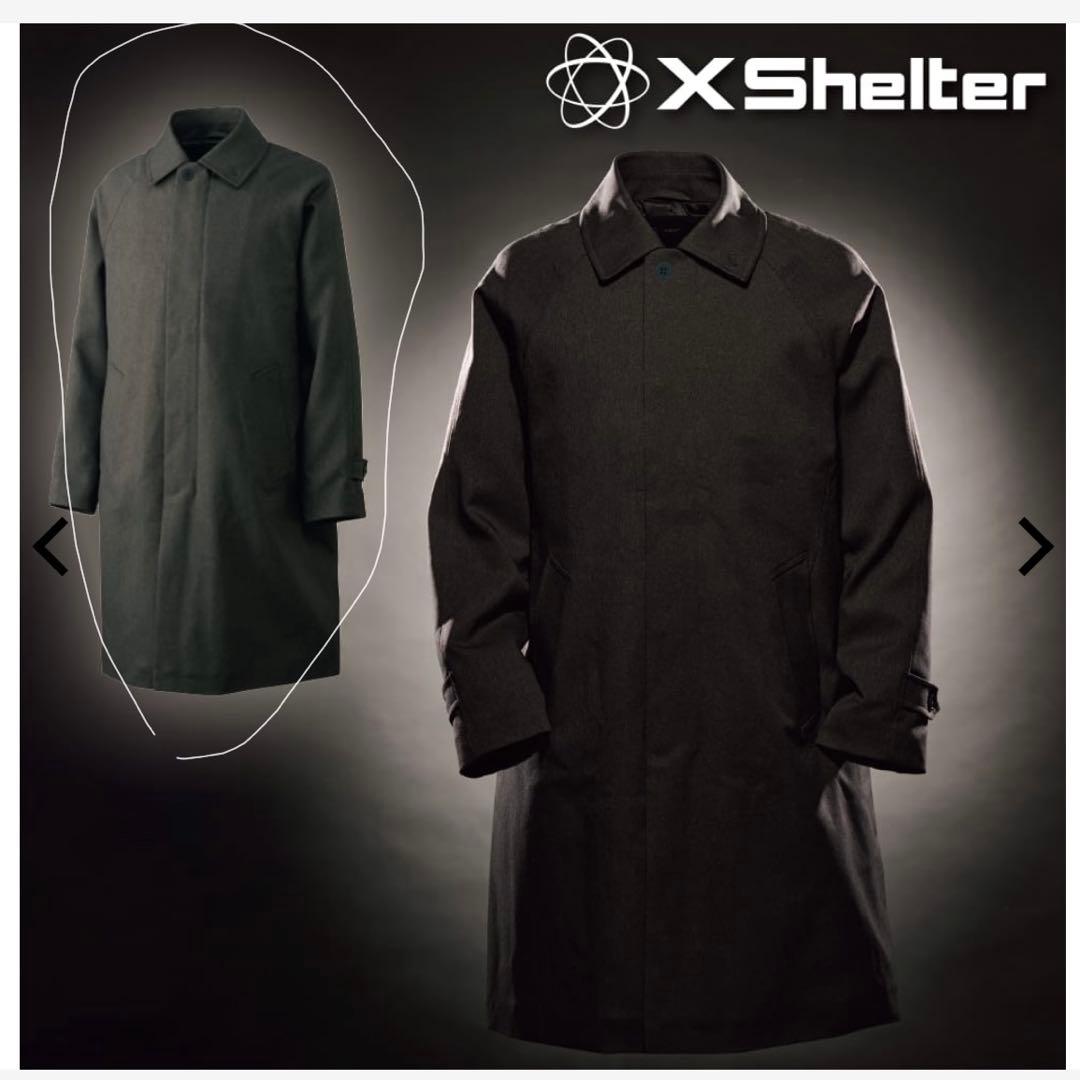 ワークマン エックスシェルター L チャコール 断熱β ステンカラーコート