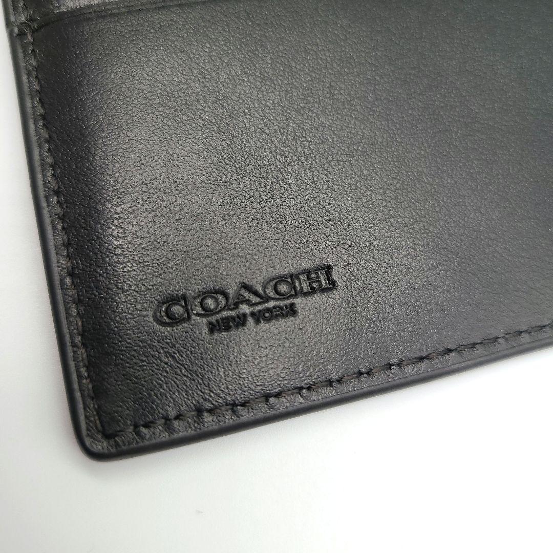 COACH 長財布 新品 ブラック お札入れ 小銭入れ エンボス