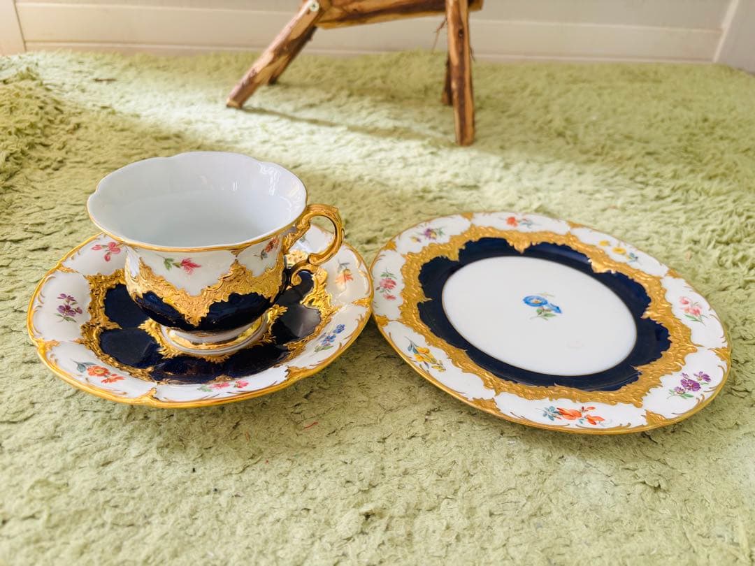 希少　マイセン■Bフォーム　プレート　ペイントナンバー■モカ　200周年記念