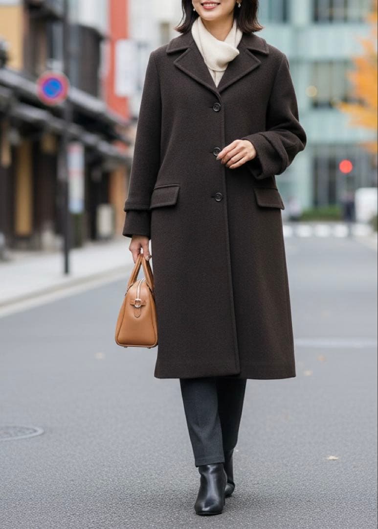 【美品】マックスマーラ Max&co 大きいサイズ ウール コート 上品 高級