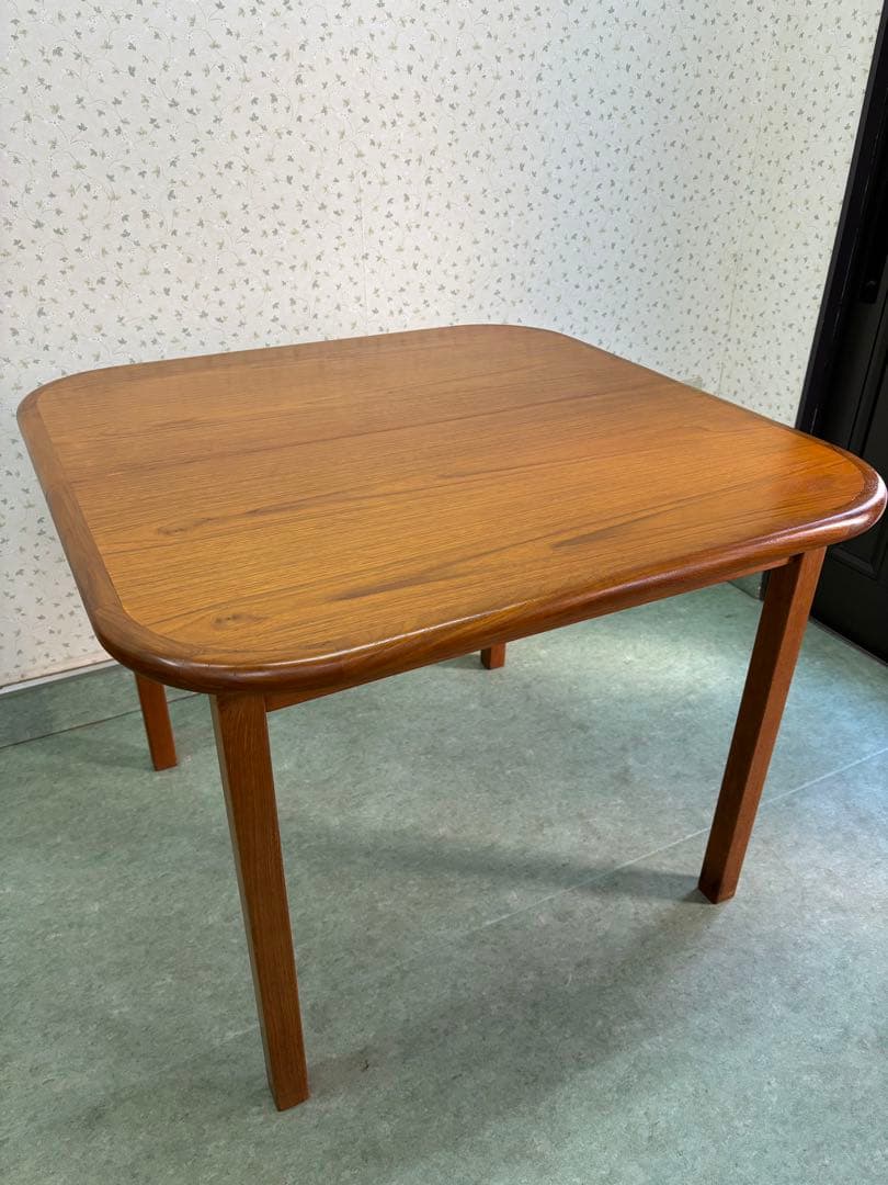 デンマーク　ヴィンテージ　エクステンション　スクエア　ダイニングテーブル