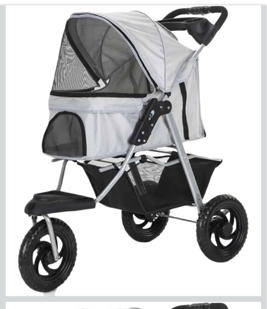 ペットカート 折りたたみ ワンタッチ 中型犬 小物入れ 軽量 組立簡単 介護