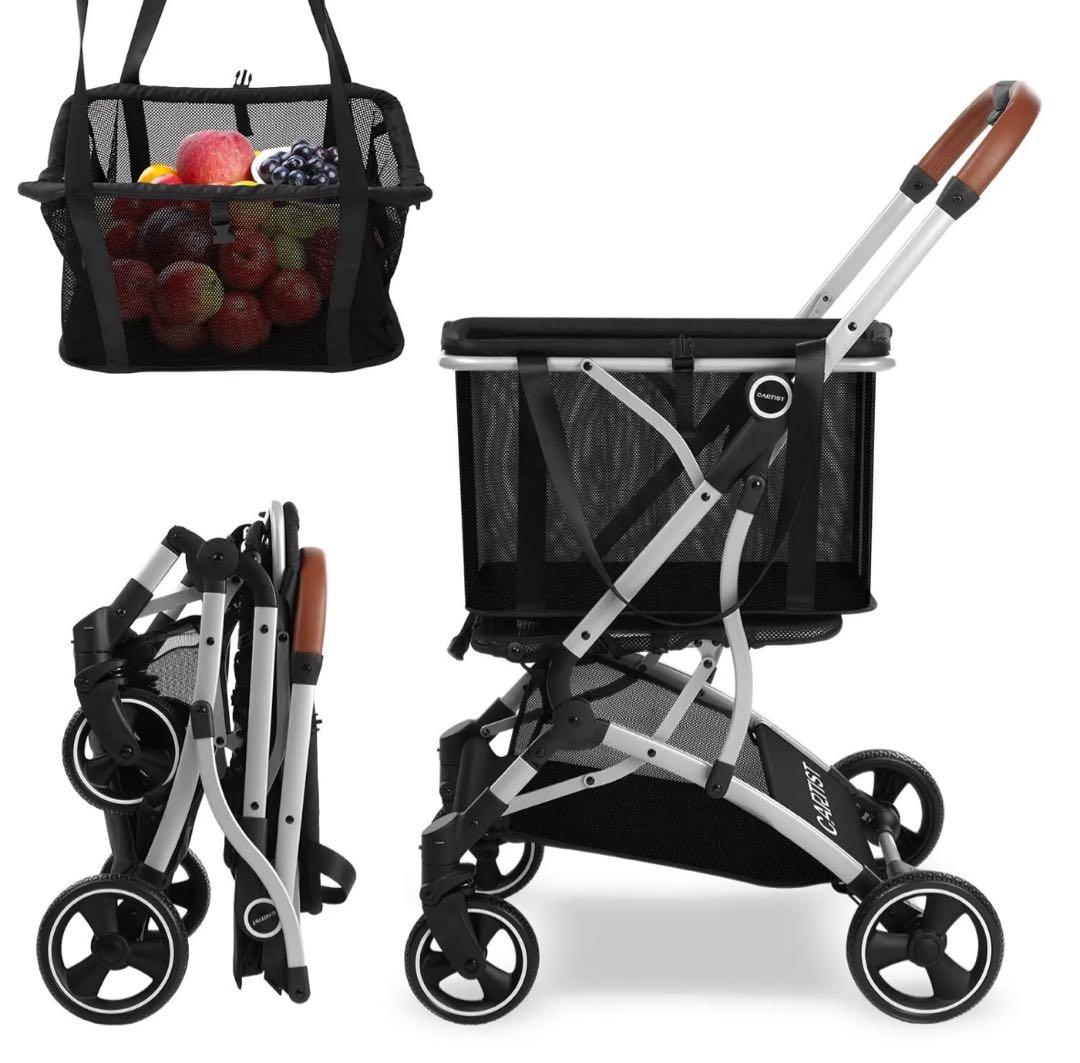 Cartist ショッピングカート（ブラック）　買い物カゴ