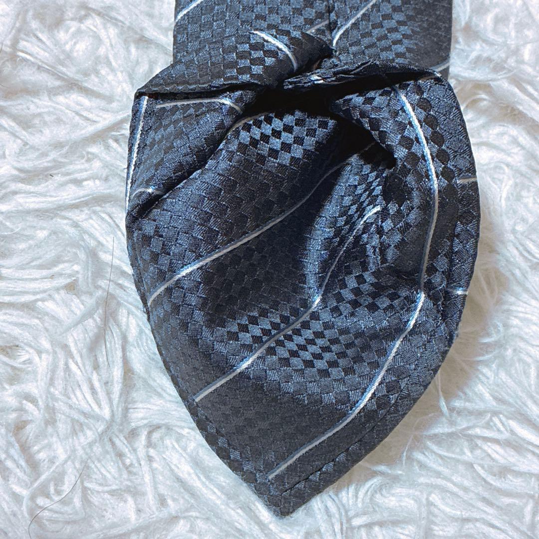 ♾️A氣ちゃんX♾️ ⭐️ルイヴィトン　マイクロダミエ　ネクタイ　光沢