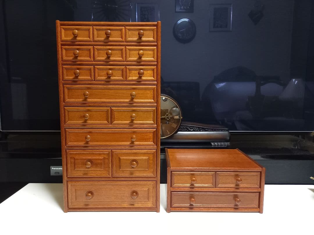 SEIWA CRAFT　木製　小引き出し　大小揃い　セット