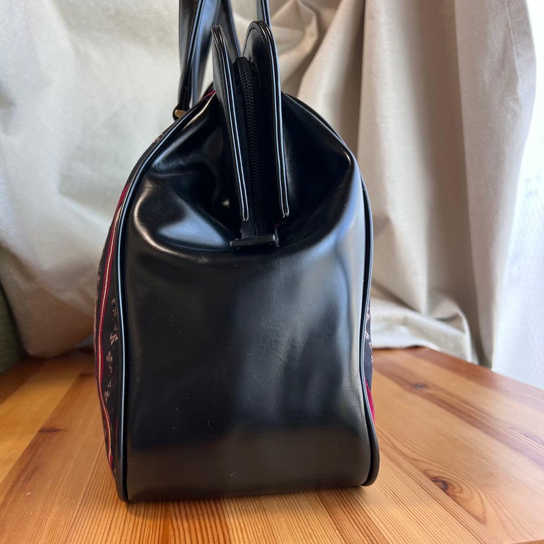 美品✨エクサントリーク レジメンタル柄　ハンドバッグ ボストンバッグ