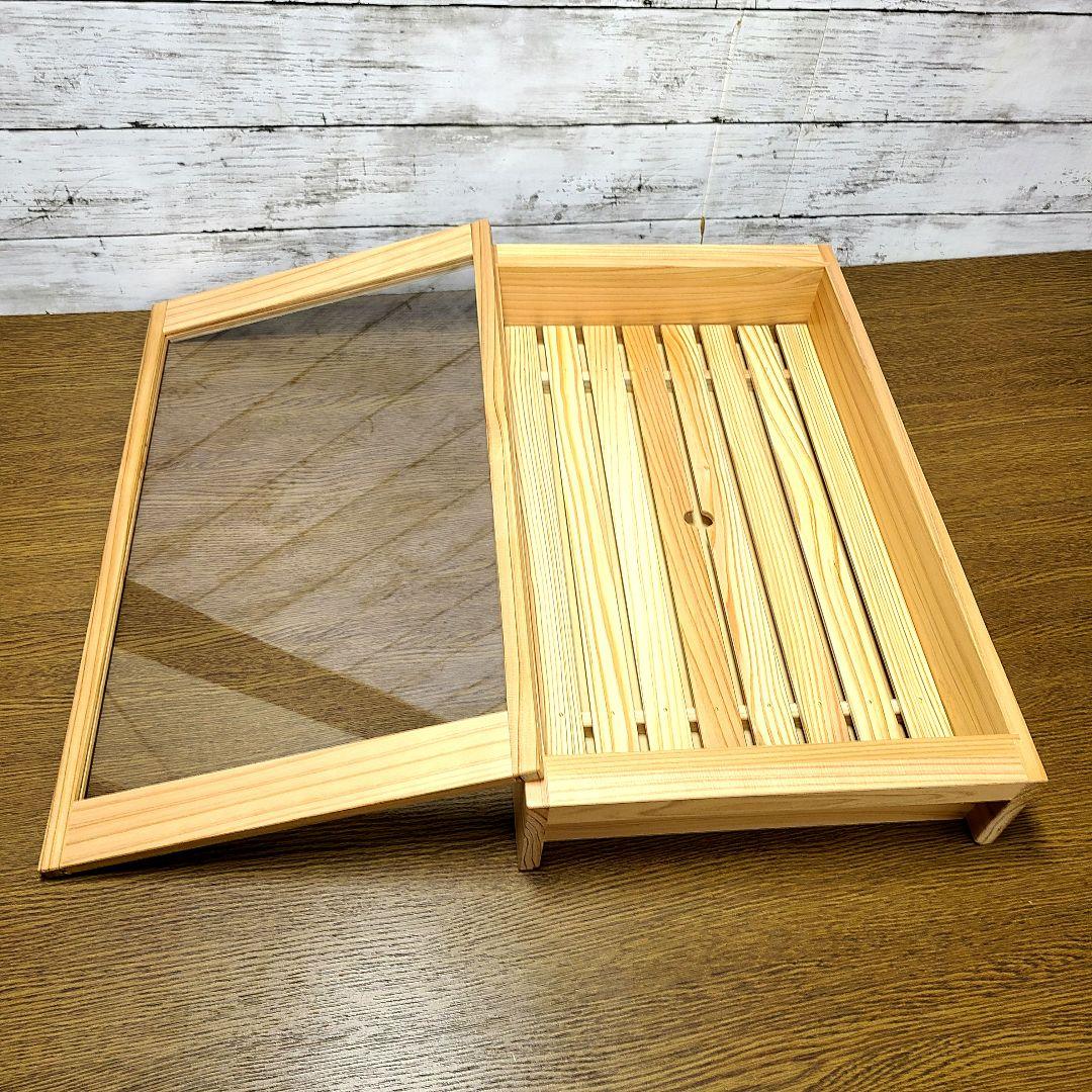 No.1644【新品】 寿司ネタケース ネタ箱　目皿・アクリル蓋付【保冷剤付き】