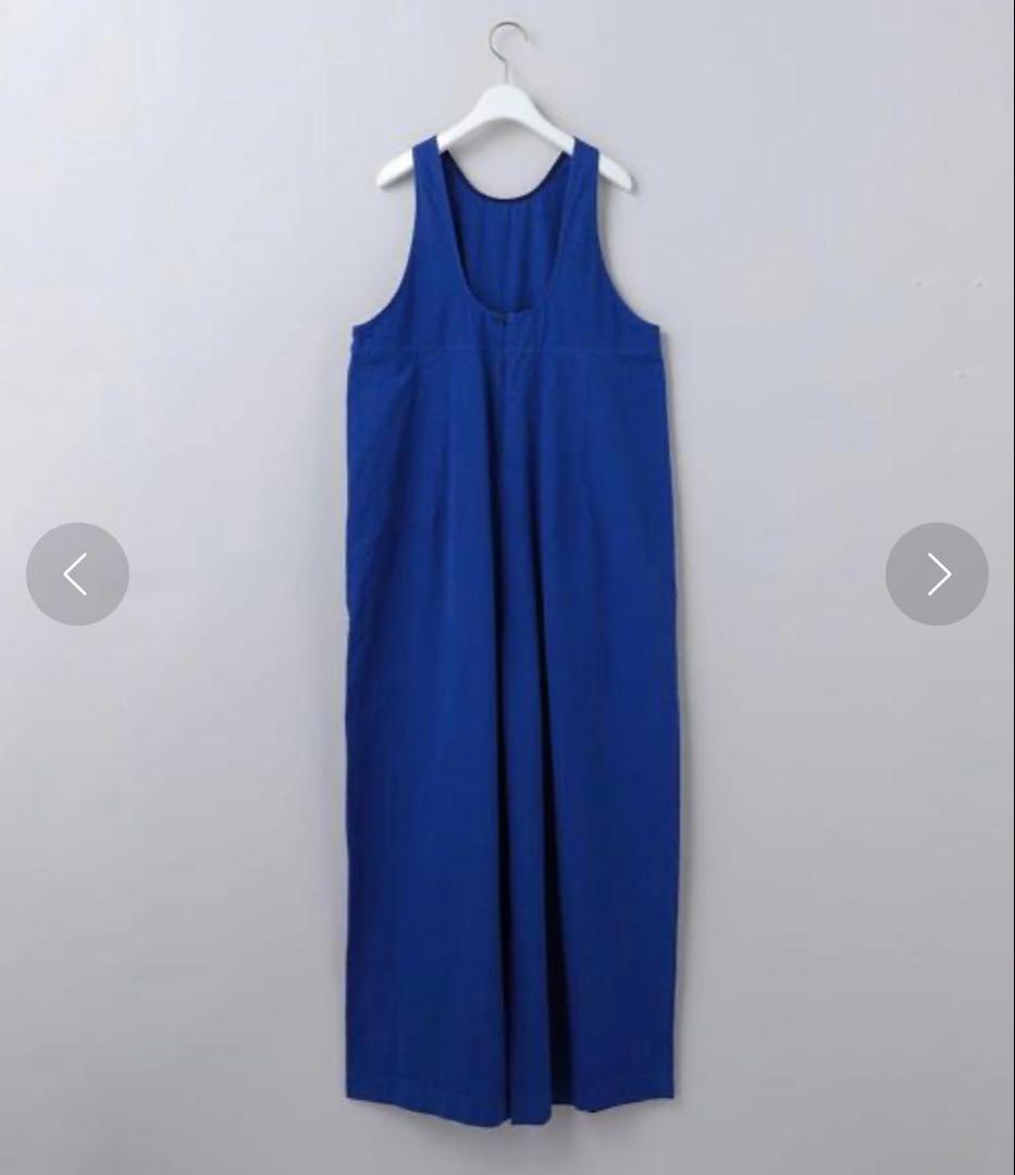 6(ROKU) COTTON GATHER オールインワン