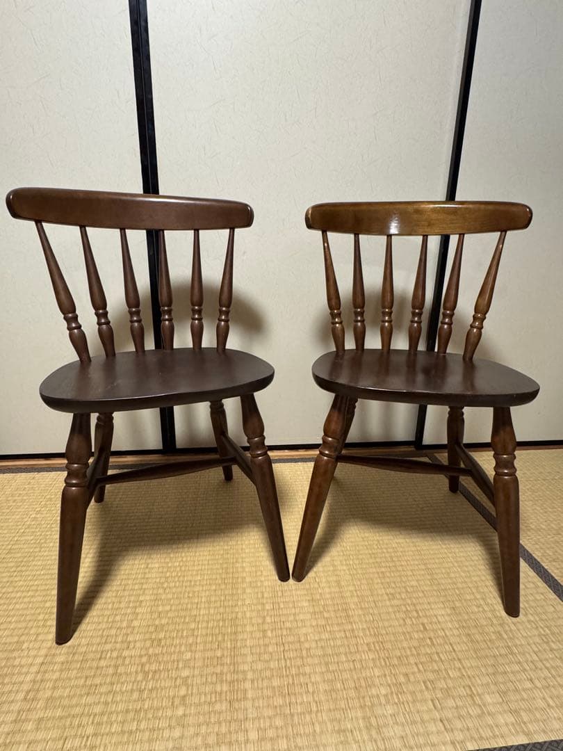 ダイニングチェア ウィンザーチェア 2脚セット マレーシア