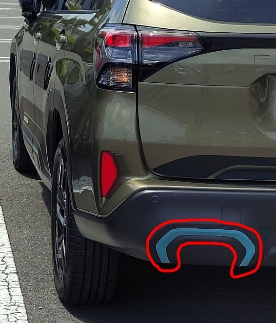 新型フォレスターの純正パーツ