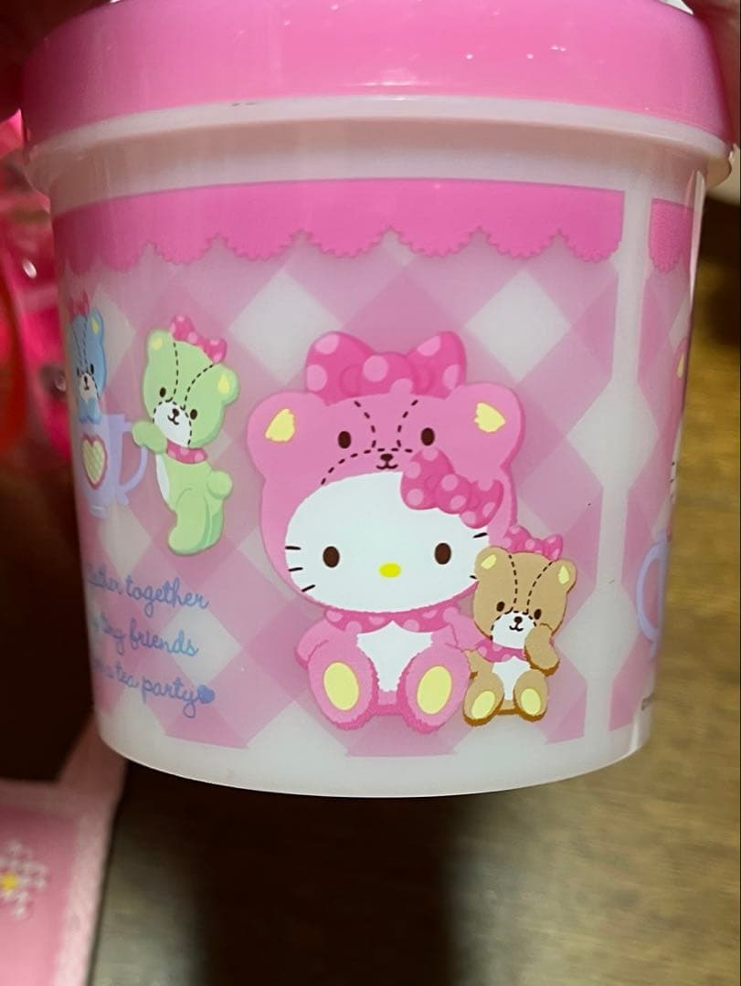 キティ　レトロ　小物入れ　マスキング　ゴミ箱　ミトン　ポンプボトル　収納