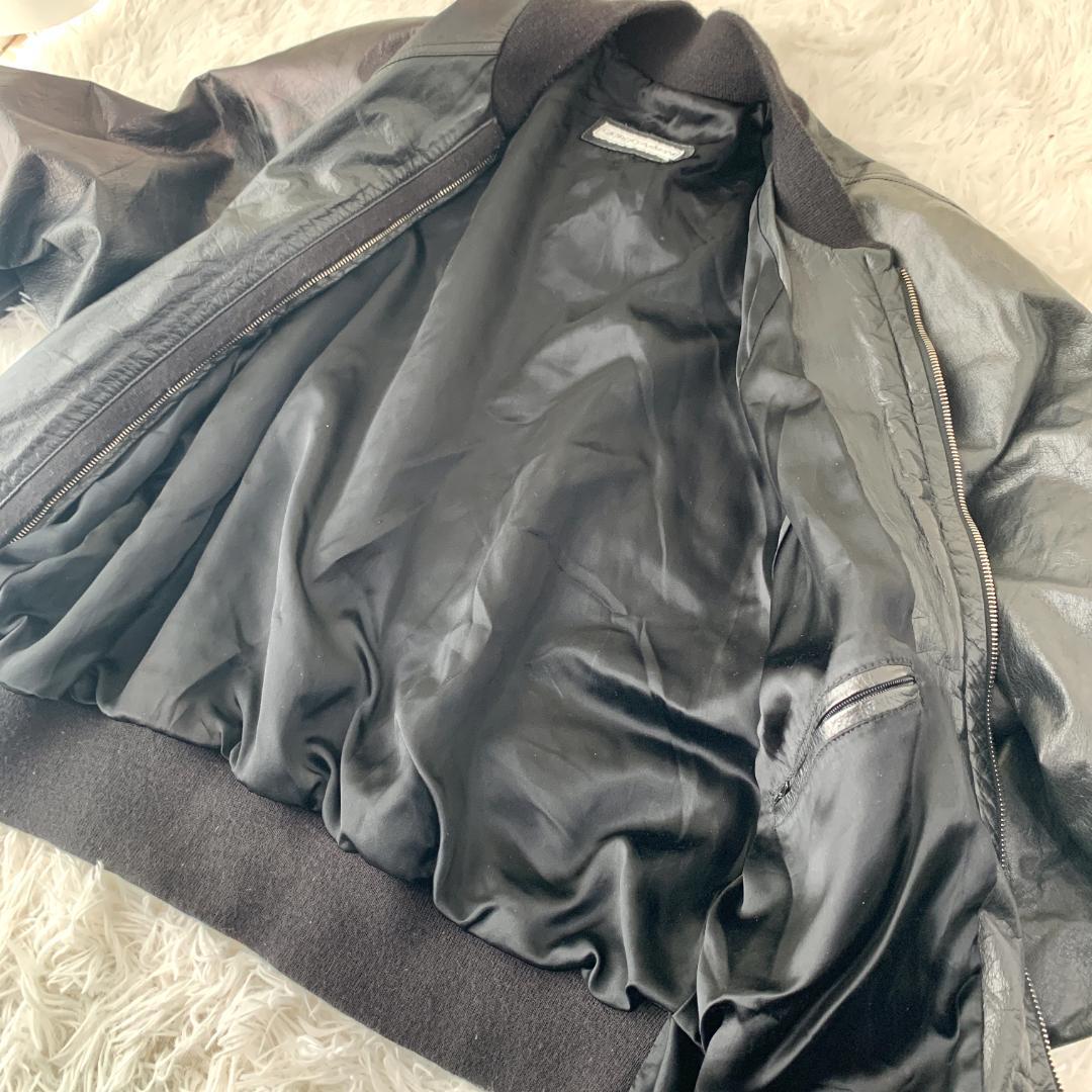 【英国製/riri】80-90s ヴィンテージ レザージャケット 訳あり L相当