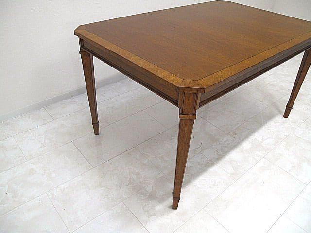 ドレクセルヘリテイジ「トライユン」 マホガニー材ダイニングテーブル W140cm