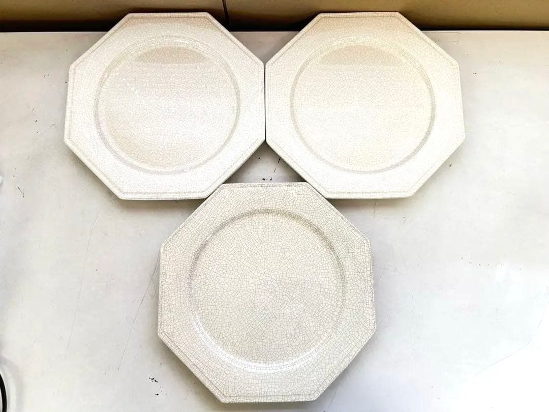 P267未使用品　MOLIN モラン オクタゴナル 皿　パーティ　プレート　3枚