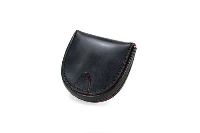 GANZO THIN BRIDLE 馬蹄小銭入れ navy wildswans