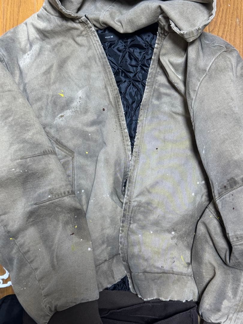 R*様 vujade BECK DESTROYED HOODED BOMBER