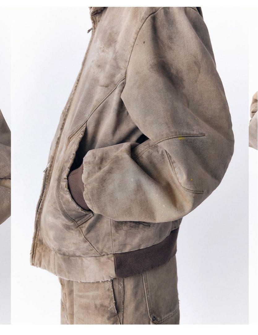 R*様 vujade BECK DESTROYED HOODED BOMBER