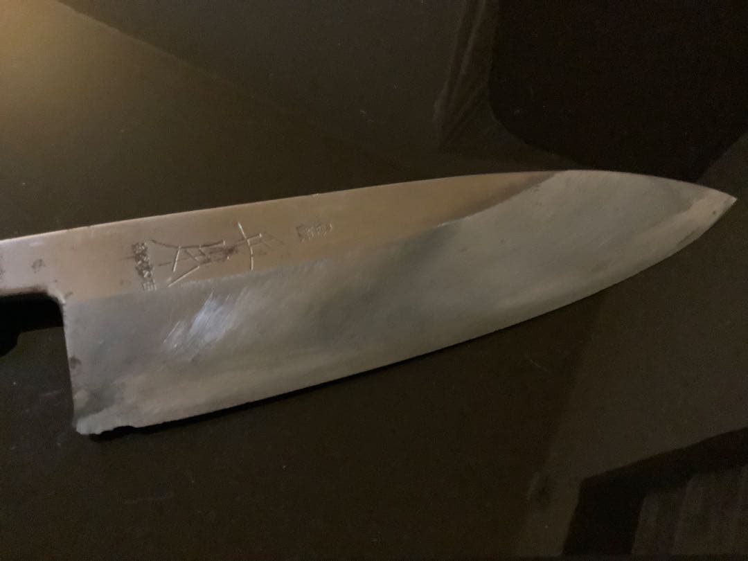 正本総本店　出刃　白鋼　刃渡192mm