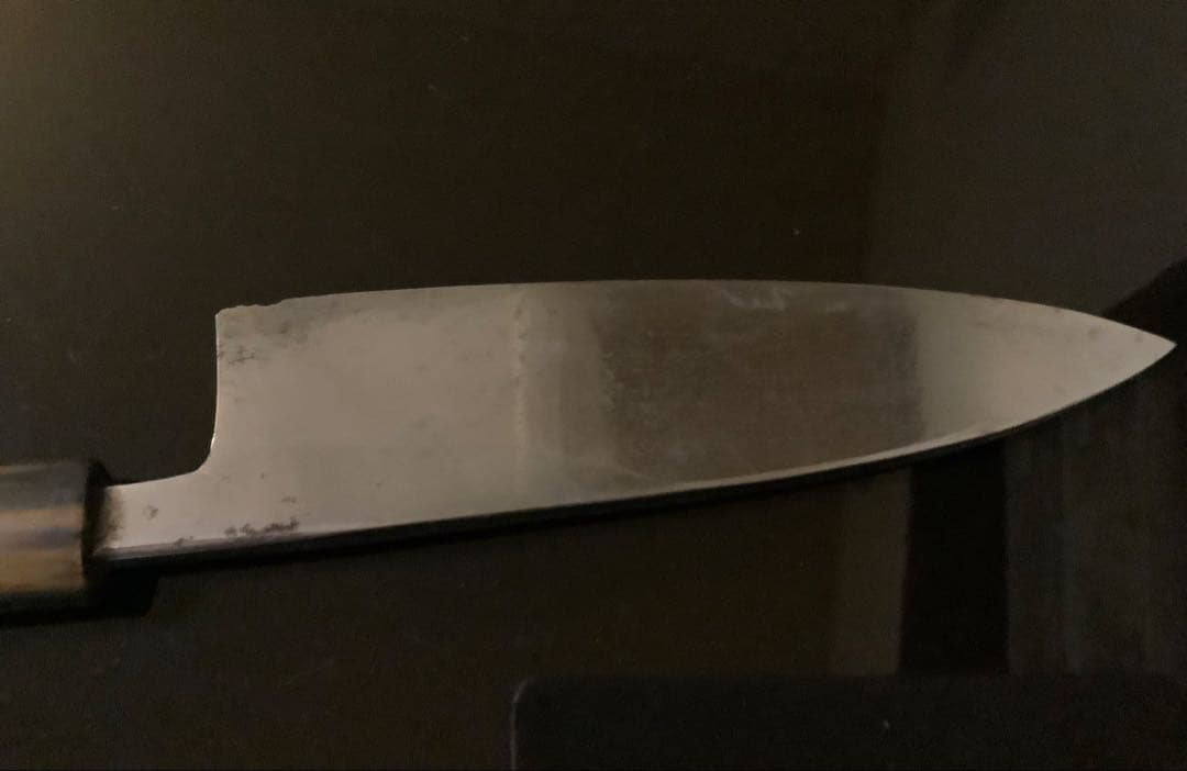 正本総本店　出刃　白鋼　刃渡192mm