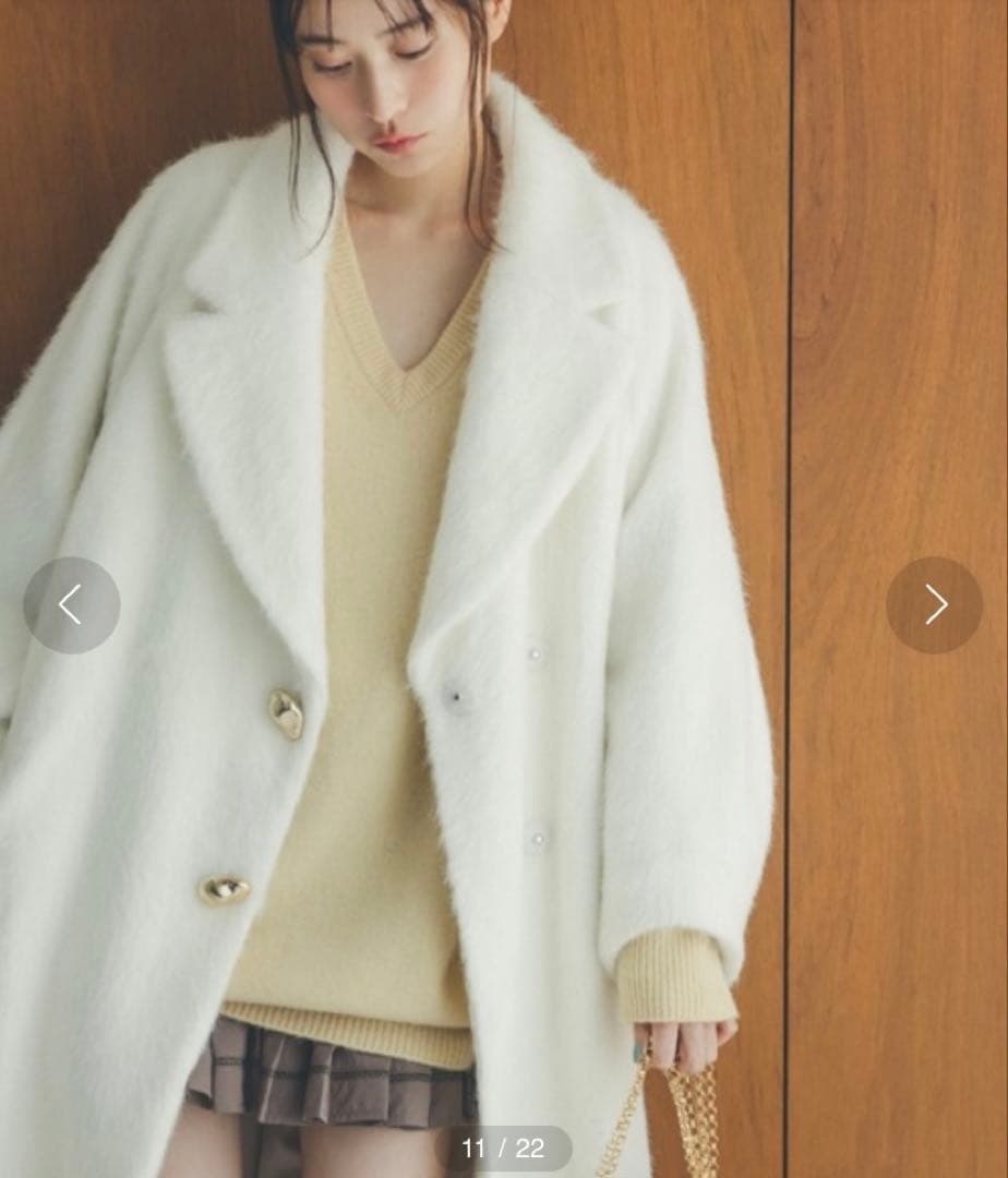 【最終お値下げ】SNIDEL　シャギーロングコート