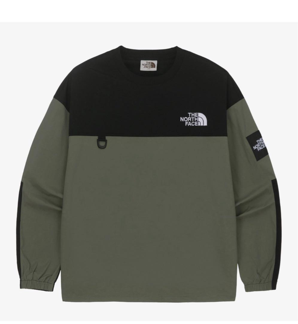 ノースフェイス　ALBANY CREWNECK クルーネック　L　カーキ