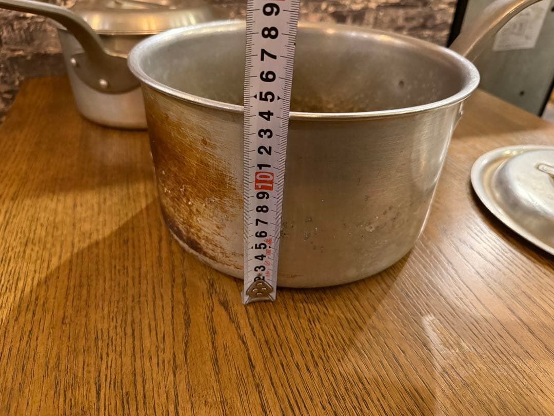 【中古美品】アルミ鍋2点セット23〜26cm 飲食店 レストラン 本格的料理