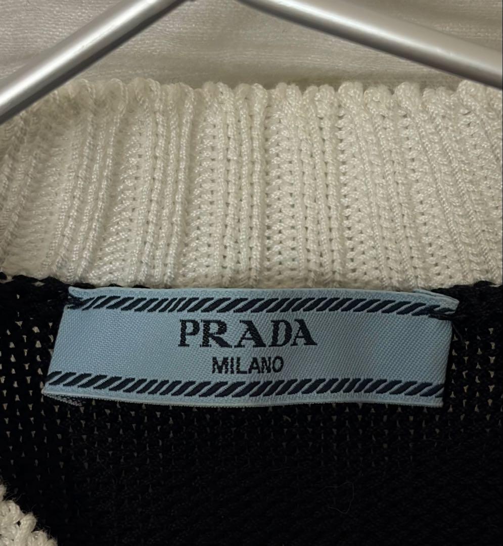 【くまくま♡品】PRADA コットン クルーネック セーター