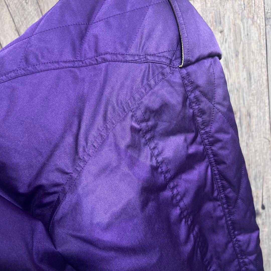 美品　レトロ　スキーウェア セットアップ　紫　黒　LLサイズ