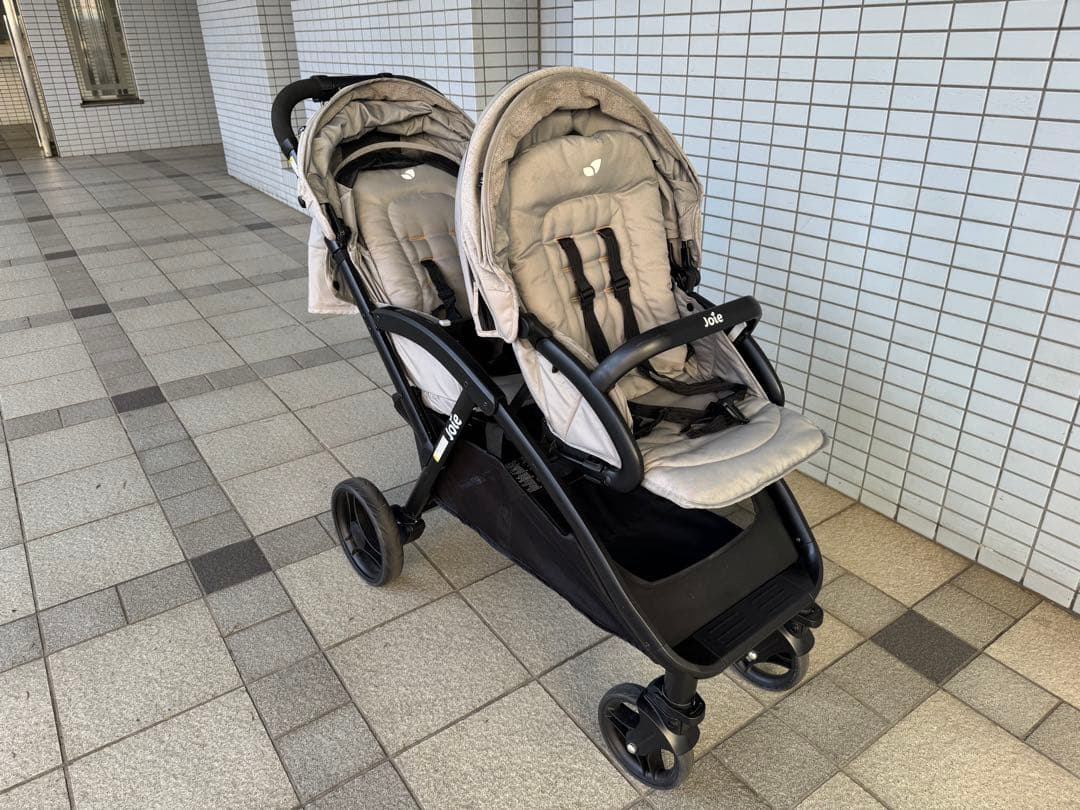 Joie ベビーカー エヴァライトデュオ（グレーフランネル）2人乗りベビーカー