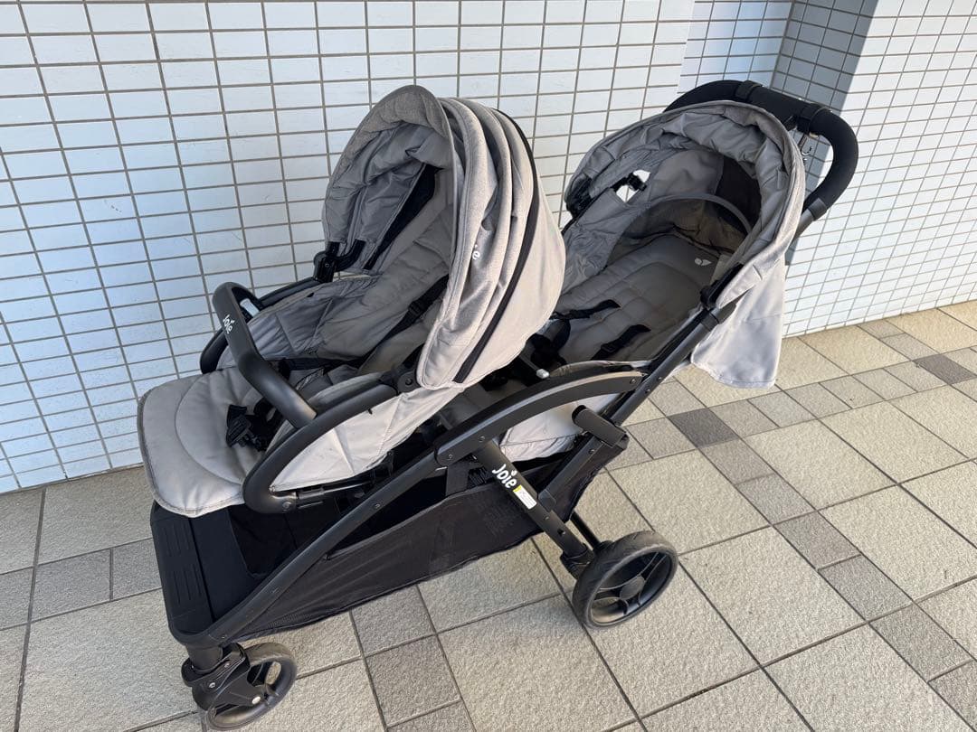 Joie ベビーカー エヴァライトデュオ（グレーフランネル）2人乗りベビーカー